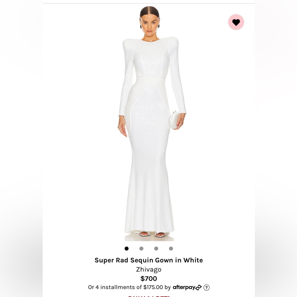 Zhivago Super Rad Sequin Gown in White